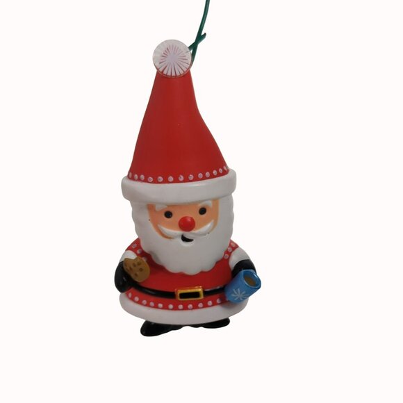 Vintage Hallmark 2008 Santa Claus Cookies & Cocoa Christmas Tree Ornament - Picture 1 of 3